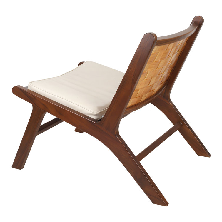 Teak discount accent chair